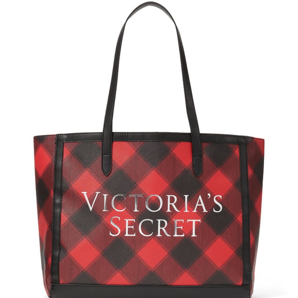 Victoria's Secret Plaid Carryall Tote